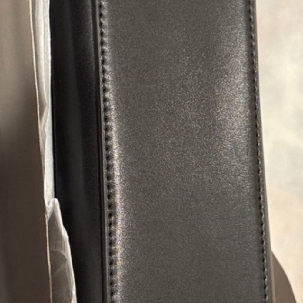 Trina Turk Leather Tote w/ Bamboo Handle - Picture 3 of 5